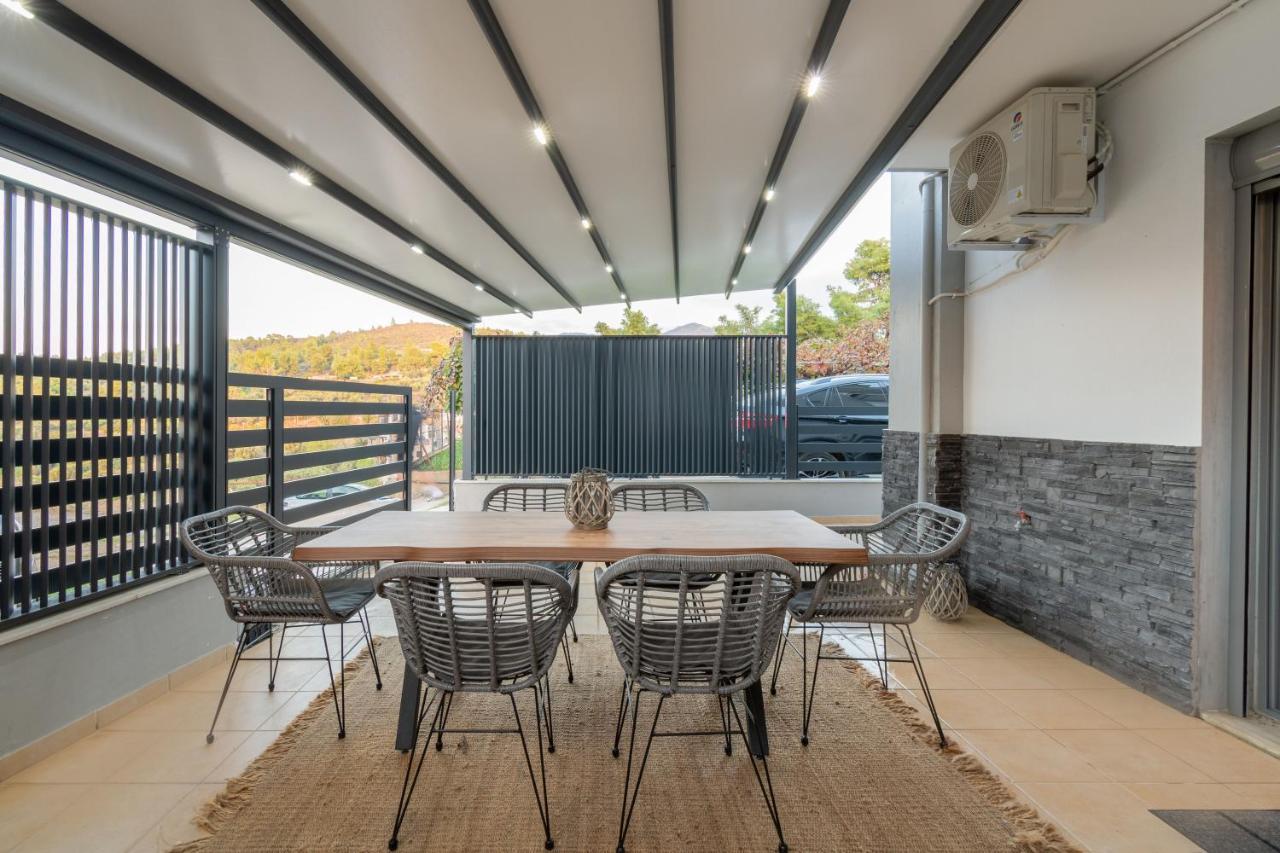 Sithoniars Luxury Ground Floor Apartment With Private Garden Neos Marmaras Exteriér fotografie